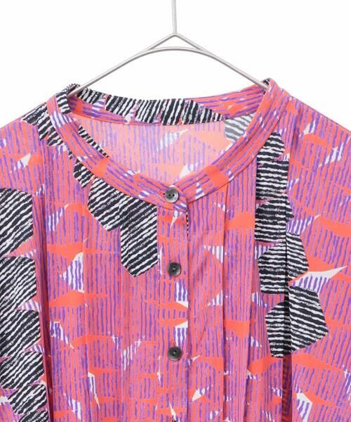 HIROKO BIS GRANDE / ヒロコビス グランデ チュニック | 【大きいサイズ】デジタルパターンチュニックブラウス /洗える | 詳細2