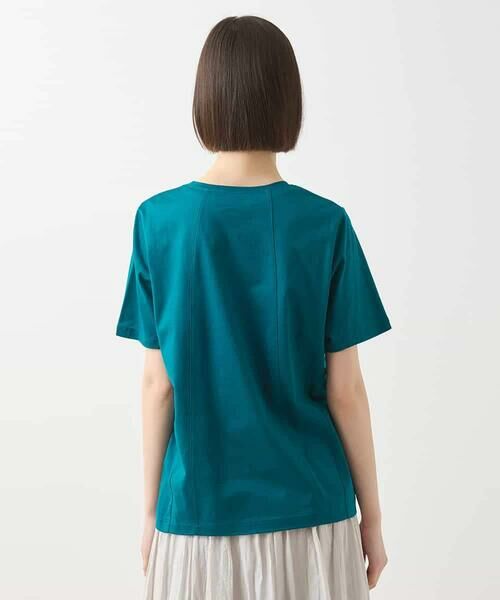 HIROKO BIS GRANDE / ヒロコビス グランデ カットソー | 【大きいサイズ】カーブ切り替えコットンカットソー /洗える | 詳細3