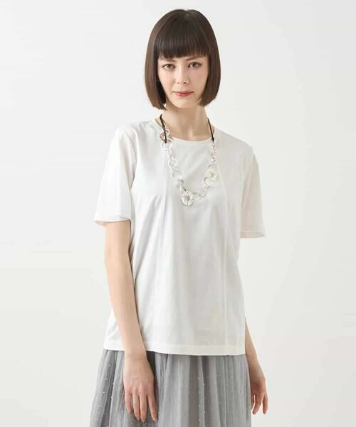 HIROKO BIS GRANDE / ヒロコビス グランデ カットソー | 【大きいサイズ】カーブ切り替えコットンカットソー /洗える | 詳細19