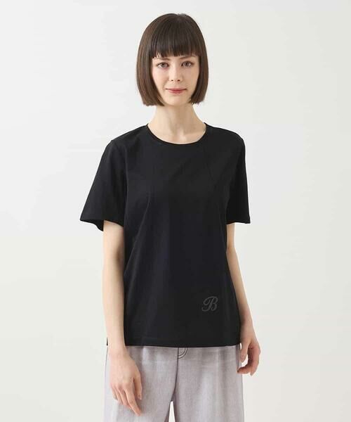 HIROKO BIS GRANDE / ヒロコビス グランデ カットソー | 【大きいサイズ】カーブ切り替えコットンカットソー /洗える | 詳細20