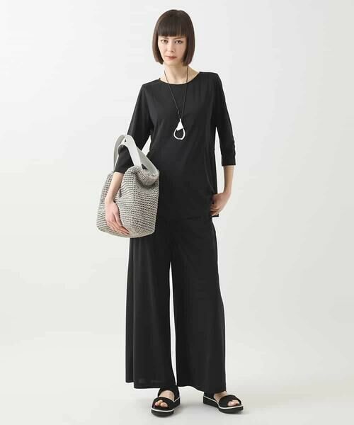 HIROKO BIS GRANDE / ヒロコビス グランデ カットソー | 【大きいサイズ】スムースジャージートップス/洗濯機で洗える | 詳細11