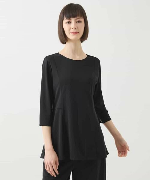 HIROKO BIS GRANDE / ヒロコビス グランデ カットソー | 【大きいサイズ】スムースジャージートップス/洗濯機で洗える | 詳細6