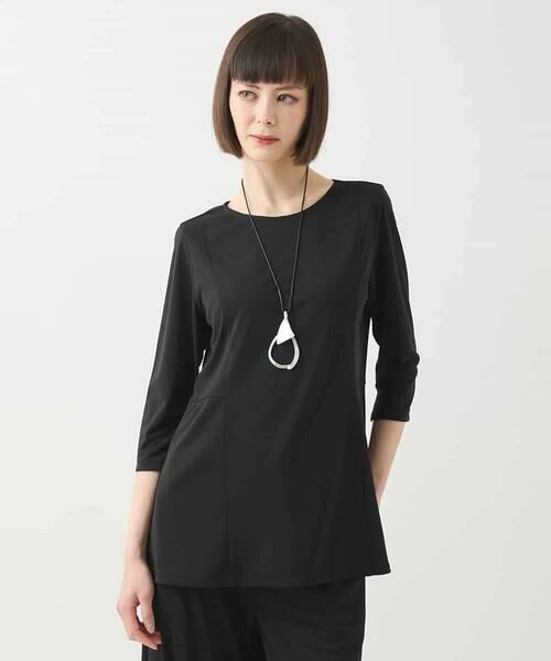 HIROKO BIS GRANDE / ヒロコビス グランデ カットソー | 【大きいサイズ】スムースジャージートップス/洗濯機で洗える | 詳細9