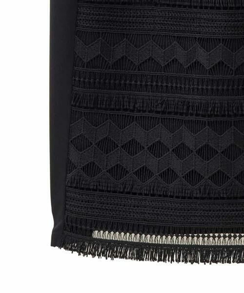 HIROKO BIS GRANDE / ヒロコビス グランデ チュニック | 【大きいサイズ】幾何柄レースチュニックブラウス /洗える | 詳細5