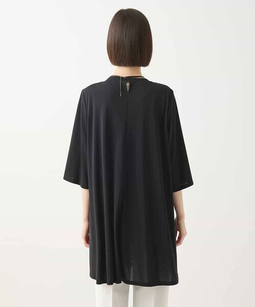 HIROKO BIS GRANDE / ヒロコビス グランデ チュニック | 【大きいサイズ】幾何柄レースチュニックブラウス /洗える | 詳細9