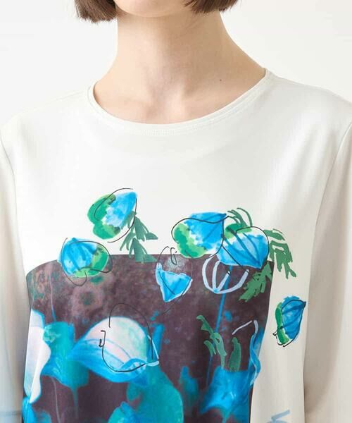 HIROKO BIS GRANDE / ヒロコビス グランデ チュニック | 【大きいサイズ】ボタニカルフォトプリントチュニック /洗える | 詳細12