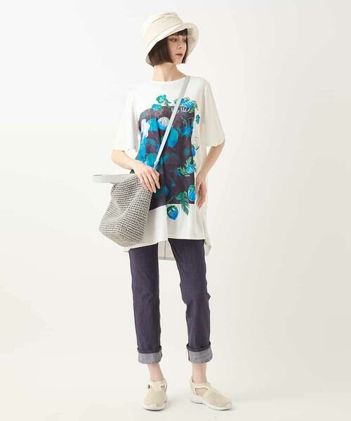 HIROKO BIS GRANDE / ヒロコビス グランデ チュニック | 【大きいサイズ】ボタニカルフォトプリントチュニック /洗える | 詳細16