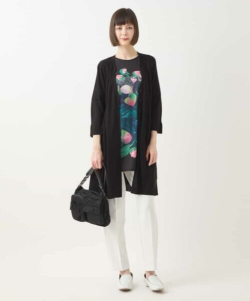 HIROKO BIS GRANDE / ヒロコビス グランデ チュニック | 【大きいサイズ】ボタニカルフォトプリントチュニック /洗える | 詳細18