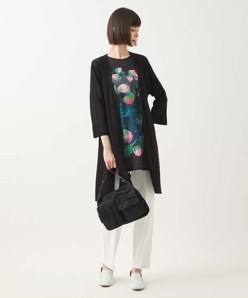 HIROKO BIS GRANDE / ヒロコビス グランデ チュニック | 【大きいサイズ】ボタニカルフォトプリントチュニック /洗える | 詳細19