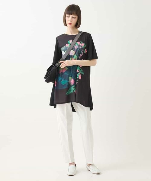 HIROKO BIS GRANDE / ヒロコビス グランデ チュニック | 【大きいサイズ】ボタニカルフォトプリントチュニック /洗える | 詳細20