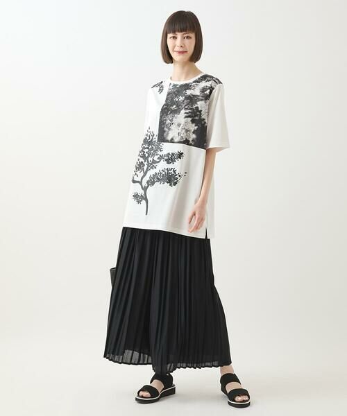 HIROKO BIS GRANDE / ヒロコビス グランデ チュニック | 【大きいサイズ】コラージュプリントコットンチュニック /洗える | 詳細10