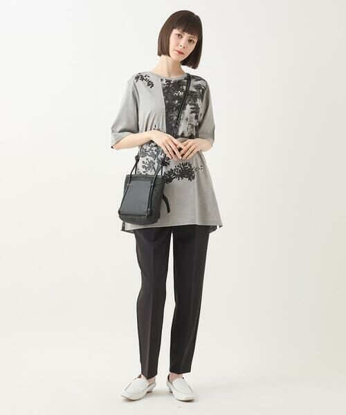 HIROKO BIS GRANDE / ヒロコビス グランデ チュニック | 【大きいサイズ】コラージュプリントコットンチュニック /洗える | 詳細12