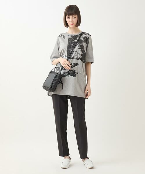HIROKO BIS GRANDE / ヒロコビス グランデ チュニック | 【大きいサイズ】コラージュプリントコットンチュニック /洗える | 詳細13