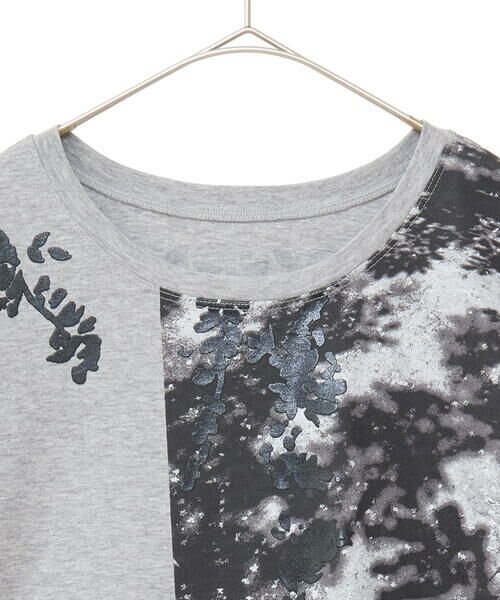 HIROKO BIS GRANDE / ヒロコビス グランデ チュニック | 【大きいサイズ】コラージュプリントコットンチュニック /洗える | 詳細2