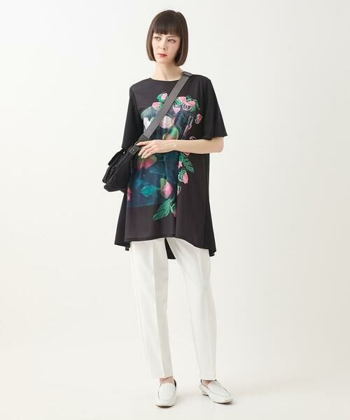 HIROKO BIS GRANDE / ヒロコビス グランデ ショート・ハーフ・半端丈パンツ | 【大きいサイズ/接触冷感】センタークリースストレッチパンツ /洗濯機で洗える | 詳細17