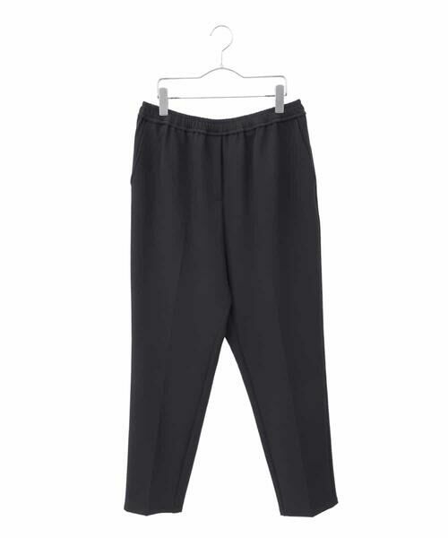 HIROKO BIS GRANDE / ヒロコビス グランデ ショート・ハーフ・半端丈パンツ | 【大きいサイズ/接触冷感】センタークリースストレッチパンツ /洗濯機で洗える(ブラック)