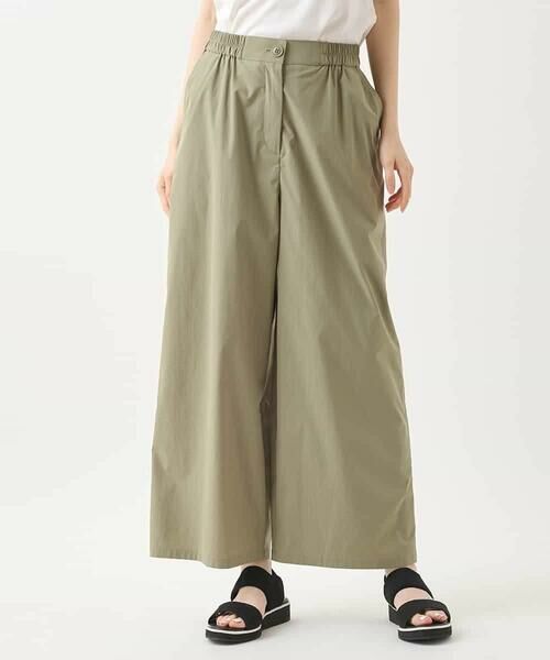 HIROKO BIS GRANDE / ヒロコビス グランデ その他パンツ | 【大きいサイズ/撥水】ストレッチタフタデザインワイドパンツ /洗濯機で洗える | 詳細1