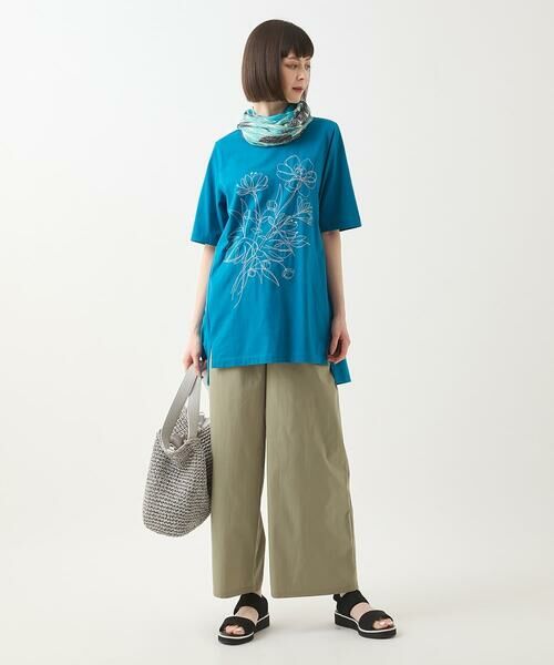 HIROKO BIS GRANDE / ヒロコビス グランデ その他パンツ | 【大きいサイズ/撥水】ストレッチタフタデザインワイドパンツ /洗濯機で洗える | 詳細16