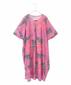 HIROKO BIS GRANDE / ヒロコビス グランデ ロング・マキシ丈ワンピース | 【大きいサイズ】デザインコクーンワンピース /洗濯機で洗える