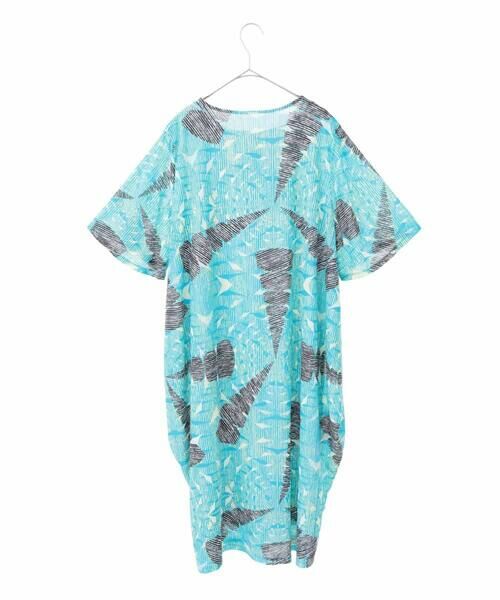 HIROKO BIS GRANDE / ヒロコビス グランデ ロング・マキシ丈ワンピース | 【大きいサイズ】デザインコクーンワンピース /洗濯機で洗える | 詳細15