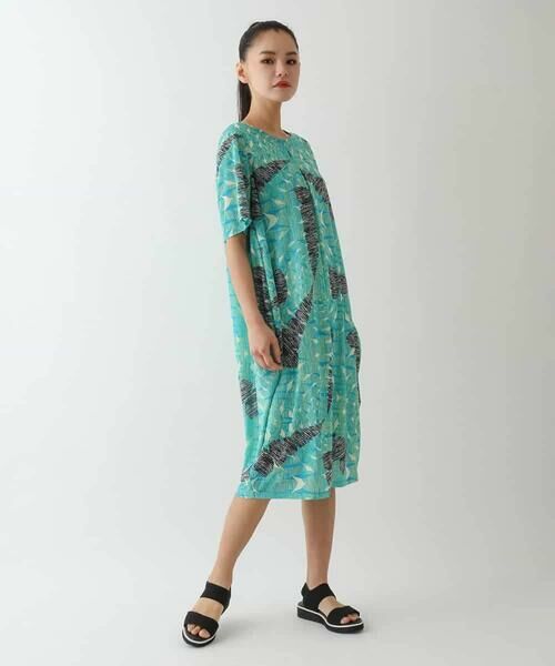HIROKO BIS GRANDE / ヒロコビス グランデ ロング・マキシ丈ワンピース | 【大きいサイズ】デザインコクーンワンピース /洗濯機で洗える | 詳細30