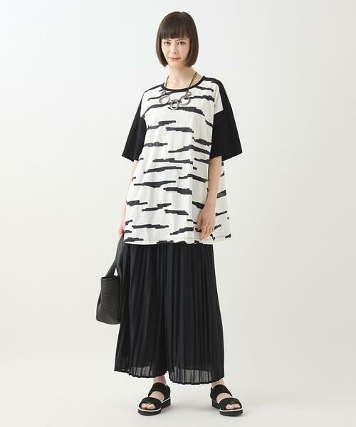 HIROKO BIS GRANDE / ヒロコビス グランデ その他パンツ | 【大きいサイズ/接触冷感】ランダムプリーツワイドパンツ /洗える | 詳細13