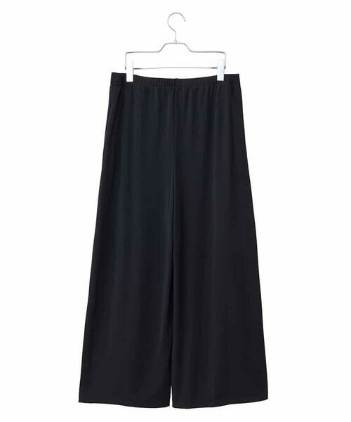 HIROKO BIS GRANDE / ヒロコビス グランデ その他パンツ | 【大きいサイズ】スムースジャージーフレアパンツ /洗濯機で洗える | 詳細1