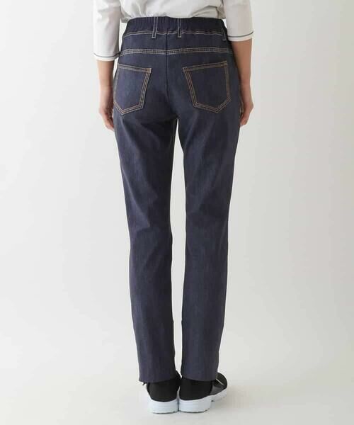 HIROKO BIS GRANDE / ヒロコビス グランデ チノ・ワークパンツ | 【大きいサイズ】デニムプリントストレッチプルオンパンツ /洗濯機で洗える | 詳細3