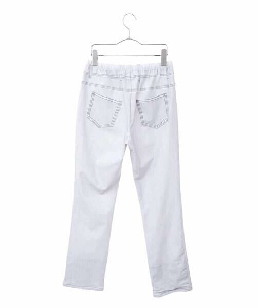 HIROKO BIS GRANDE / ヒロコビス グランデ チノ・ワークパンツ | 【大きいサイズ】デニムプリントストレッチプルオンパンツ /洗濯機で洗える | 詳細14