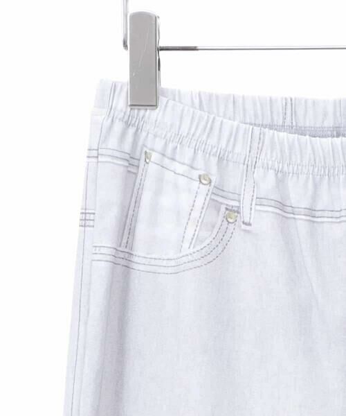 HIROKO BIS GRANDE / ヒロコビス グランデ チノ・ワークパンツ | 【大きいサイズ】デニムプリントストレッチプルオンパンツ /洗濯機で洗える | 詳細15