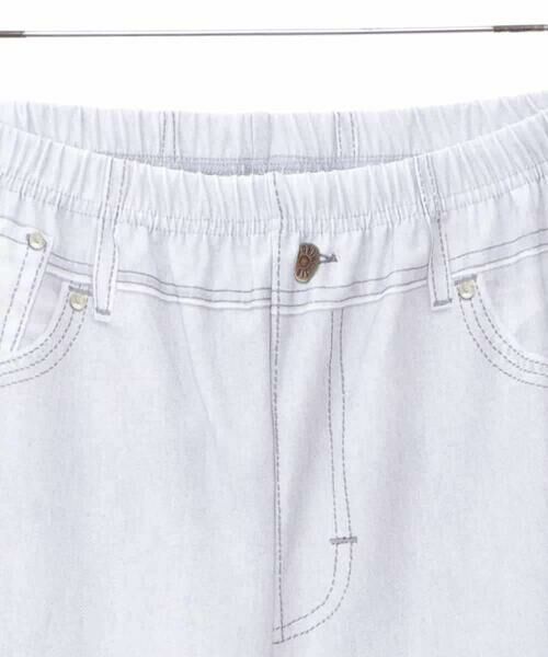 HIROKO BIS GRANDE / ヒロコビス グランデ チノ・ワークパンツ | 【大きいサイズ】デニムプリントストレッチプルオンパンツ /洗濯機で洗える | 詳細16