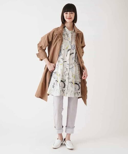 HIROKO BIS GRANDE / ヒロコビス グランデ チノ・ワークパンツ | 【大きいサイズ】デニムプリントストレッチプルオンパンツ /洗濯機で洗える | 詳細21