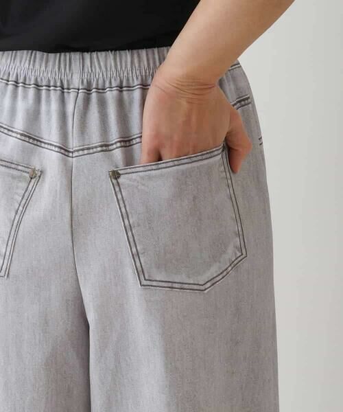 HIROKO BIS GRANDE / ヒロコビス グランデ その他パンツ | 【大きいサイズ】デニムプリントストレッチガウチョパンツ /洗濯機で洗える | 詳細16