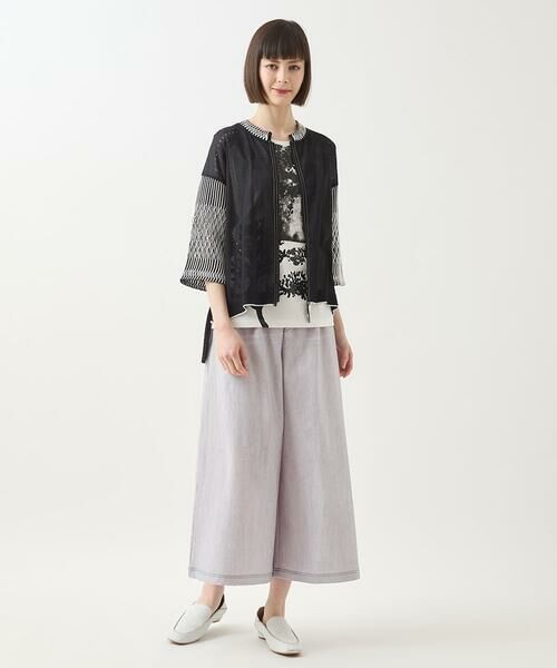 HIROKO BIS GRANDE / ヒロコビス グランデ その他パンツ | 【大きいサイズ】デニムプリントストレッチガウチョパンツ /洗濯機で洗える | 詳細23