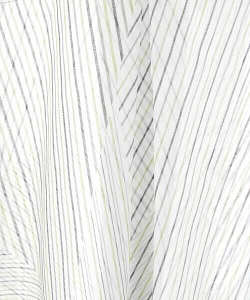 HIROKO BIS GRANDE / ヒロコビス グランデ シャツ・ブラウス | 【大きいサイズ】シアーストライプブラウス /洗える | 詳細5