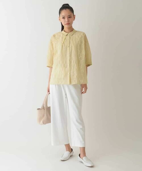 HIROKO BIS GRANDE / ヒロコビス グランデ シャツ・ブラウス | 【大きいサイズ】ドットシアーショートスリーブシャツ /洗える | 詳細12