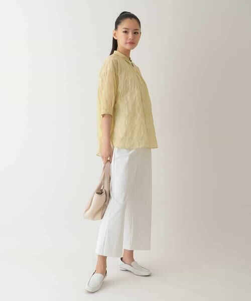 HIROKO BIS GRANDE / ヒロコビス グランデ シャツ・ブラウス | 【大きいサイズ】ドットシアーショートスリーブシャツ /洗える | 詳細13