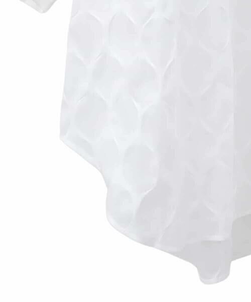 HIROKO BIS GRANDE / ヒロコビス グランデ シャツ・ブラウス | 【大きいサイズ】ドットシアータックロングシャツ /洗える | 詳細4