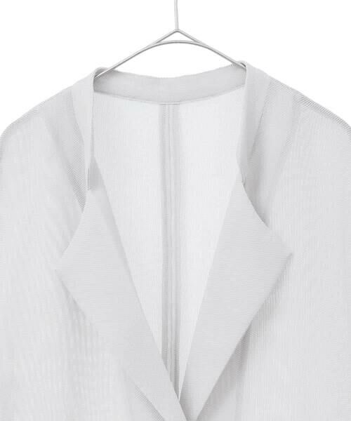 HIROKO BIS GRANDE / ヒロコビス グランデ セットアップ | 【大きいサイズ】エアリーメッシュハーフスリーブジャケット /洗える | 詳細2