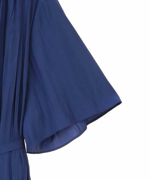 HIROKO BIS GRANDE / ヒロコビス グランデ ロング・マキシ丈ワンピース | 【大きいサイズ】タックデザインワンピース /洗濯機で洗える | 詳細4