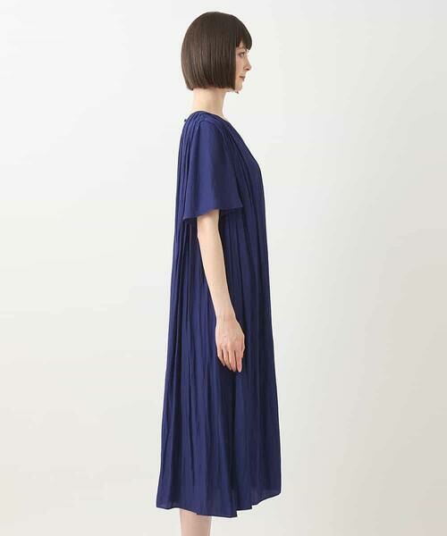 HIROKO BIS GRANDE / ヒロコビス グランデ ロング・マキシ丈ワンピース | 【大きいサイズ】タックデザインワンピース /洗濯機で洗える | 詳細9