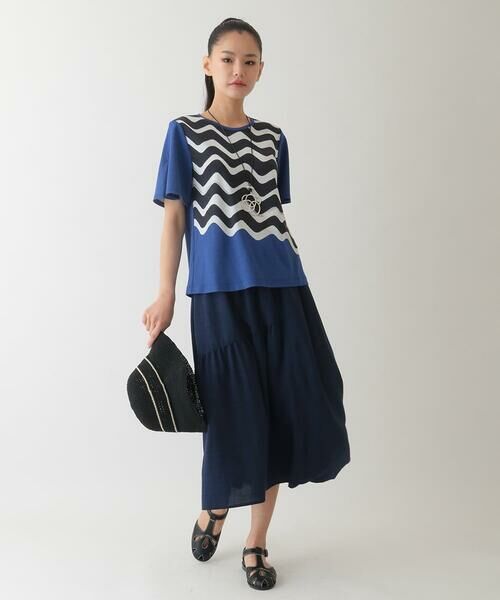 HIROKO BIS GRANDE / ヒロコビス グランデ ロング・マキシ丈スカート | 【大きいサイズ】バルーン×ティアードMIXデザインスカート /洗濯機で洗える | 詳細14