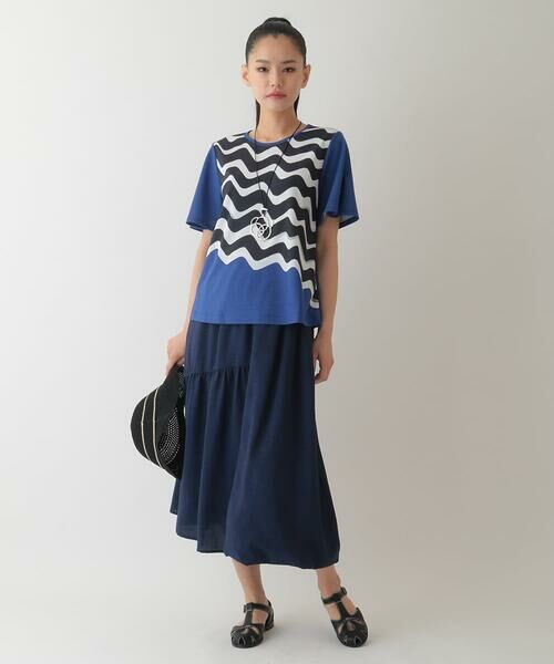 HIROKO BIS GRANDE / ヒロコビス グランデ ロング・マキシ丈スカート | 【大きいサイズ】バルーン×ティアードMIXデザインスカート /洗濯機で洗える | 詳細15