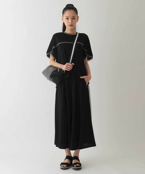 HIROKO BIS GRANDE / ヒロコビス グランデ カットソー | 【大きいサイズ/接触冷感】ラインアクセントジャージーカットソー | 詳細11