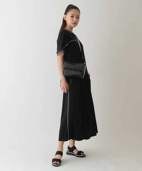 HIROKO BIS GRANDE / ヒロコビス グランデ カットソー | 【大きいサイズ/接触冷感】ラインアクセントジャージーカットソー | 詳細14