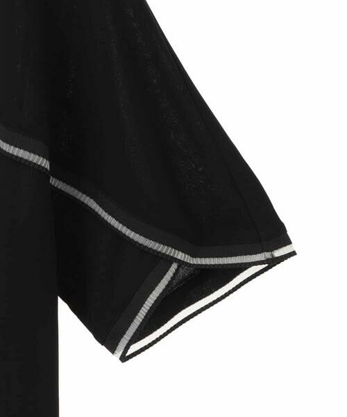 HIROKO BIS GRANDE / ヒロコビス グランデ カットソー | 【大きいサイズ/接触冷感】ラインアクセントジャージーカットソー | 詳細3