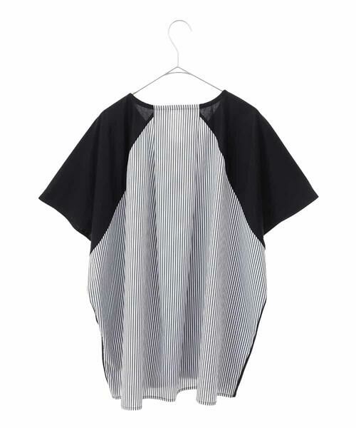 HIROKO BIS GRANDE / ヒロコビス グランデ カットソー | 【大きいサイズ/UV/遮熱性/接触冷感】バックジョイントフレンチスリーブカットソー /洗濯機で洗える | 詳細1