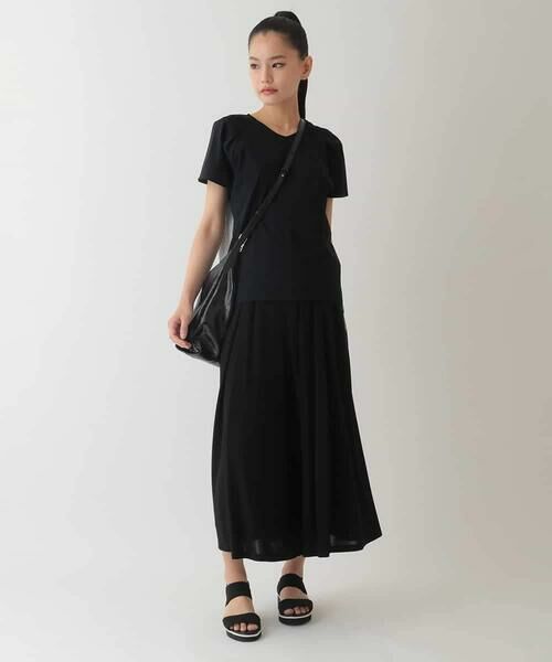 HIROKO BIS GRANDE / ヒロコビス グランデ カットソー | 【大きいサイズ/UV/遮熱性/接触冷感】バックジョイントフレンチスリーブカットソー /洗濯機で洗える | 詳細19