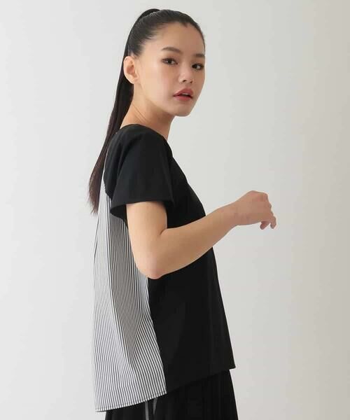 HIROKO BIS GRANDE / ヒロコビス グランデ カットソー | 【大きいサイズ/UV/遮熱性/接触冷感】バックジョイントフレンチスリーブカットソー /洗濯機で洗える | 詳細20