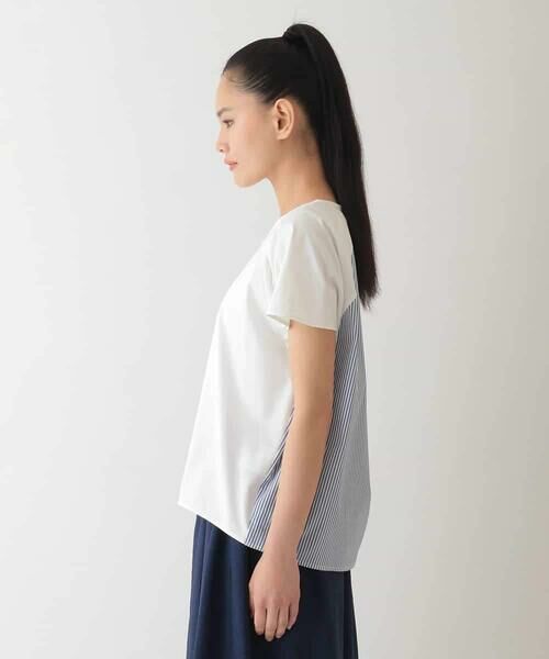 HIROKO BIS GRANDE / ヒロコビス グランデ カットソー | 【大きいサイズ/UV/遮熱性/接触冷感】バックジョイントフレンチスリーブカットソー /洗濯機で洗える | 詳細8